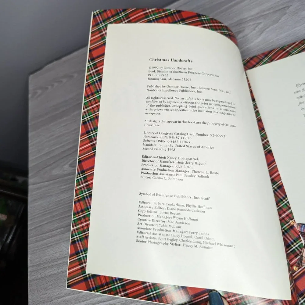 Christmas Handcrafts Paperback Book